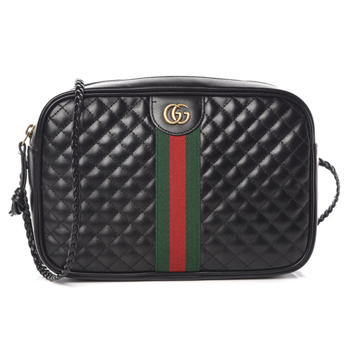 gucci laminated leather small shoulder bag